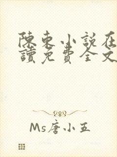 陈东小说在线阅读免费全文