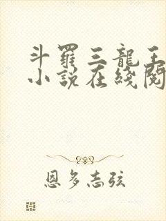 斗罗三龙王传说小说在线阅读