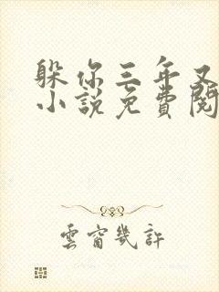 躲你三年又何妨小说免费阅读