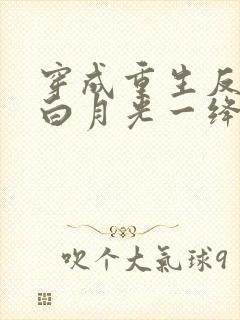 穿成重生反派的白月光一绛红