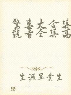 惊喜大合集免费观看全集高清封面