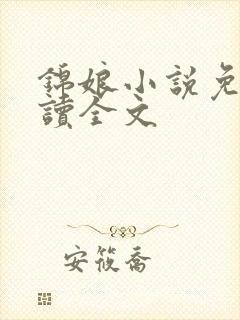 锦娘小说免费阅读全文