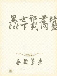 异世邪君精校版txt下载网盘