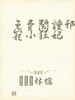 免费阅读邪王嗜宠小狂妃封面