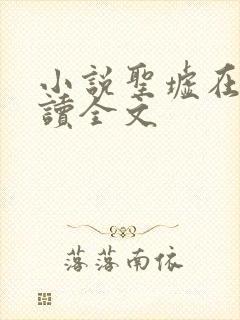 小说圣墟在线阅读全文