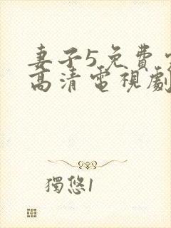 妻子5免费完整高清电视剧在线