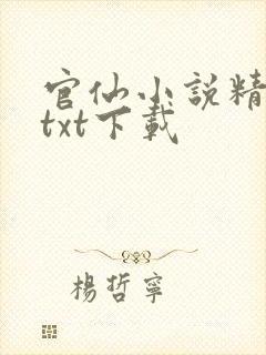官仙小说精校版txt下载