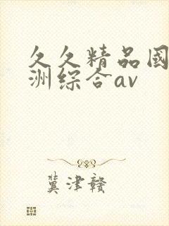 久久精品国产亚洲综合av封面