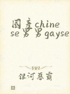 国产chinese男男gaysex网站封面