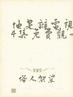 他是谁电视剧24集免费观看全集