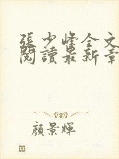 张少峰全文免费阅读最新章节封面