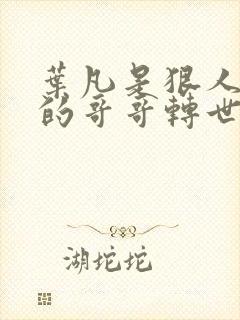 叶凡是狠人大帝的哥哥转世吗