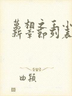 万相之王小说最新章节列表封面