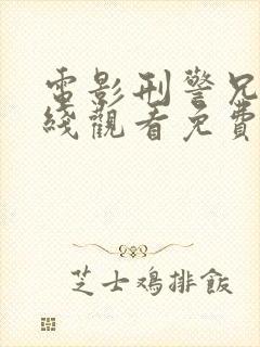 电影刑警兄弟在线观看免费完整版封面