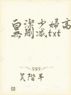 白洁少妇高校长无删减txt