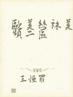 欧美丝袜美腿视频二区