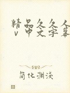 精品久久人妻aⅴ中文字幕封面