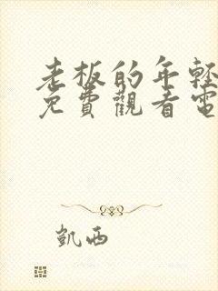 老板的年轻妻子免费观看电视剧封面