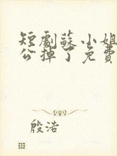 短剧苏小姐你老公掉了免费观看