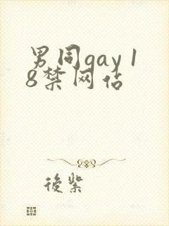 男同gay 18禁网站