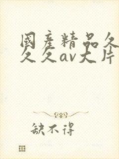 国产精品久久久久久av大片