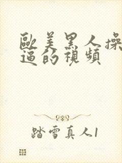 欧美黑人操白妞逼的视频封面