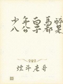 少年白马醉春风八公子都是谁封面