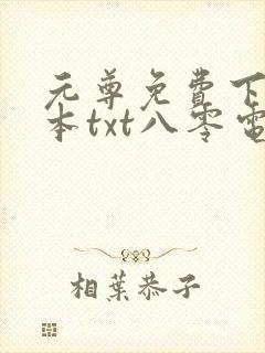 元尊免费下载全本txt八零电子书