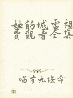 她的城电视剧免费观看全集在线播放封面