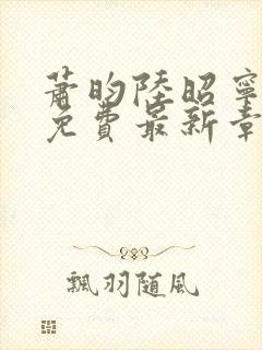 萧昀陆昭宁全文免费最新章节阅读