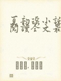 夏韵瑶小说免费阅读全文最新章节