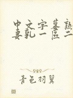 中文字幕熟女人妻乳一区二区封面