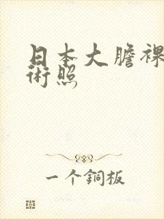 日本大胆裸体艺术照封面