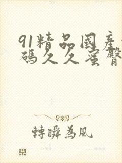 91精品国产乱码久久蜜臀