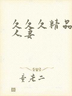 久久久精品国产人妻封面