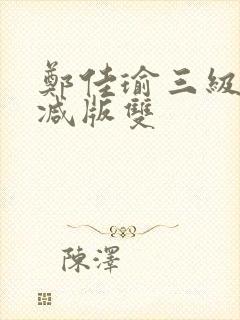 郑佳瑜三级未删减版双封面