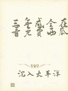 三年成全在线观看免费西瓜封面