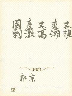 国产又爽又黄又刺激高潮视频