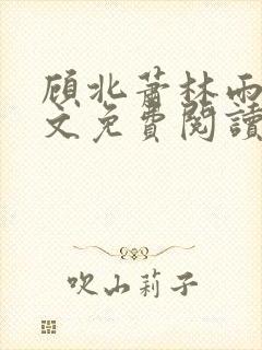 顾北萧林雨菲全文免费阅读封面