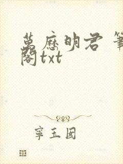 万历明君 笔趣阁txt