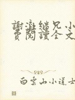 谢澈继兄小说免费阅读全文无弹窗