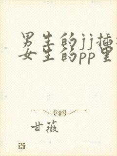 男生的jj插进女生的pp里
