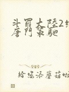 斗罗大陆2绝世唐门策驰