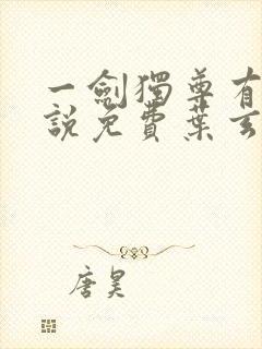 一剑独尊有声小说免费叶玄封面