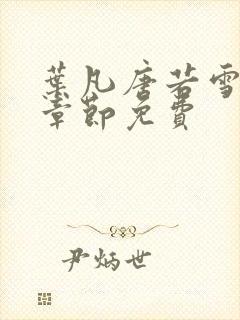 叶凡唐若雪最新章节免费封面