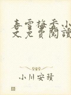 春雪梅香小说全文免费阅读最新章节