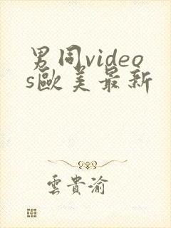 男同videos欧美最新封面