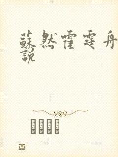 苏然霍霆舟的小说