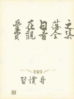 爱在日落之前免费观看全集封面