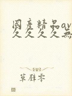 国产精品av久久久久久无